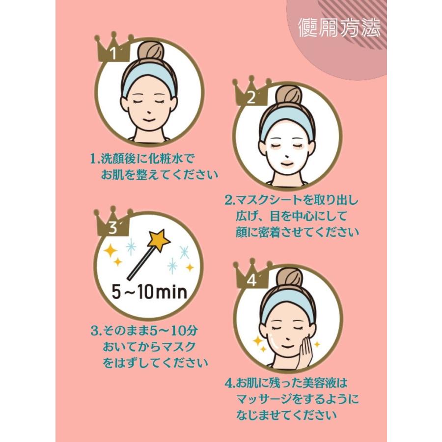 ソアリコスメ　エッセンスマスク　もちつやな午後10時のシンデレラ　30枚（個包装30枚） フェイスパック ピンク |  | 07