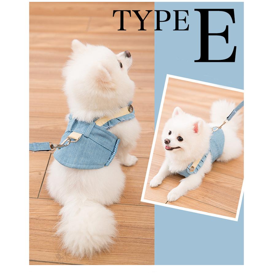犬 ハーネス リード付 ペット 服 デザイン ウェアハーネス 胴輪