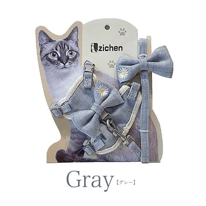 猫 犬 ハーネス リード ペット 服 リボン フラワー ウェアハーネス 胴
