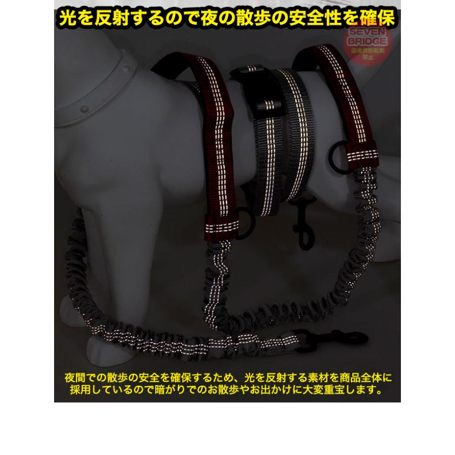 犬 多機能 ハンズフリーリード ランニング リード 肩掛けリード 2頭