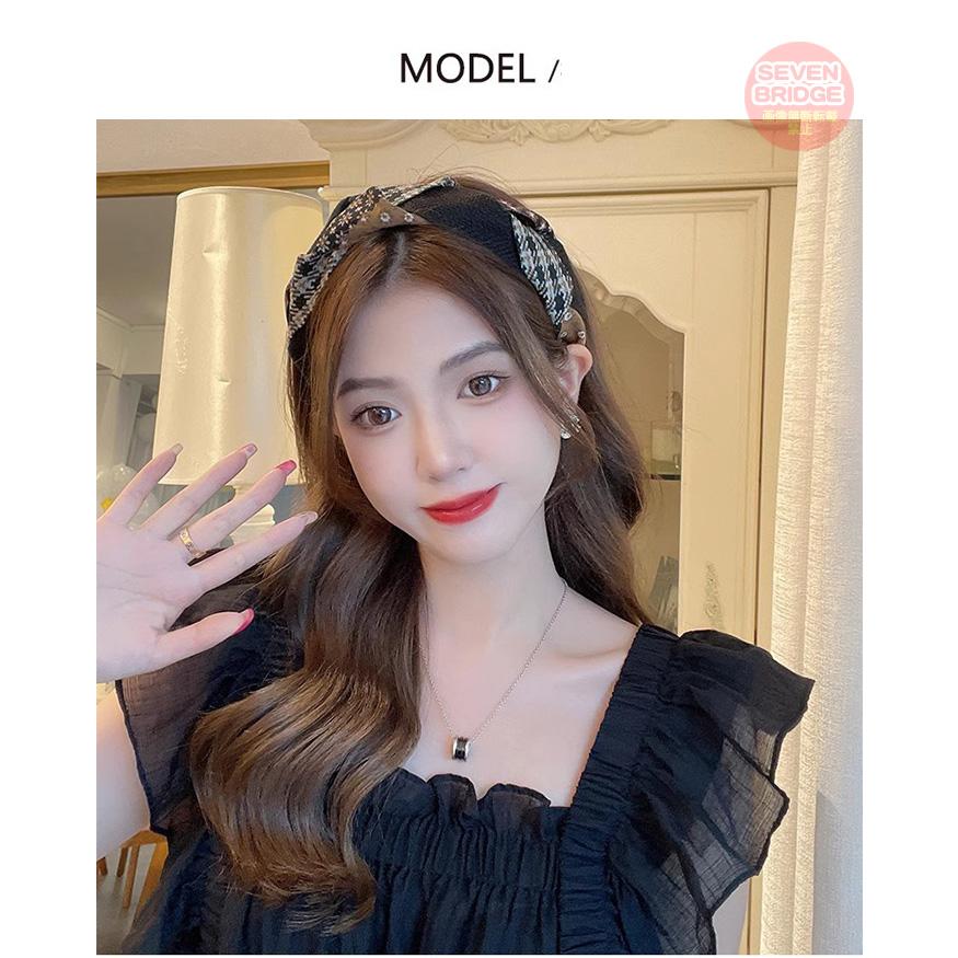 カチューシャ ヘアバンド クロス フラワー チェック バンダナ ターバン