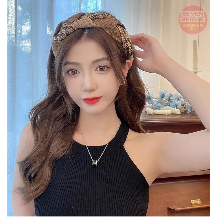 カチューシャ ヘアバンド クロス フラワー チェック バンダナ ターバン