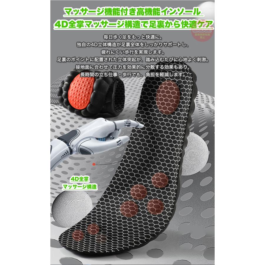 インソール 中敷き 衝撃吸収 グラフェン抗菌消臭 4D全掌マッサージ構造