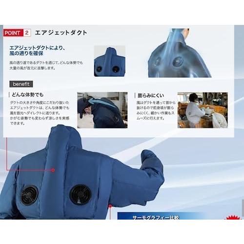 4ファン エイコー EIKO 鉄筋屋さんの空調服 EK2474 デニム調