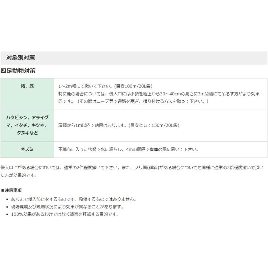 有機JAS認定 ヒトデ 忌避剤 10kg (20L 1袋) 紐付き不織布付き 天然 ヒトデサポニン 粉末 マリンスター イノシシ シカ ハクビシン タヌキ 獣害対策 害獣駆除の画像