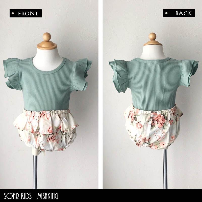 アウトレット 送料無料 フラワーパンツロンパースセットアップ 海外子供服 女の子 赤ちゃん ベビー Soar Gron 44 Soar Kids 通販 Yahoo ショッピング