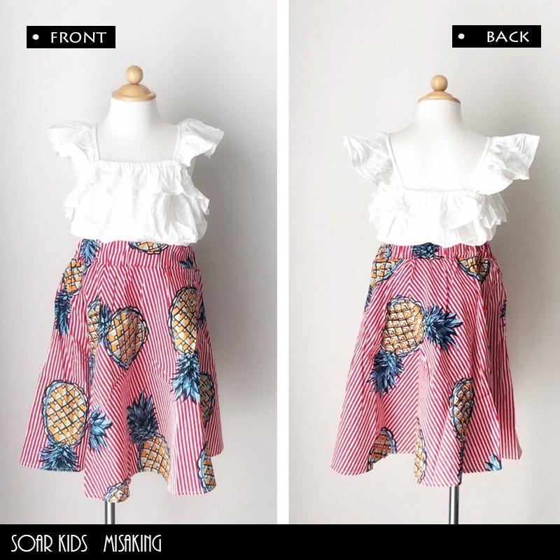 海外こどもふく/まとめ売り/3.4.5歳 アウトレット 送料無料 パイナップルセットアップ 海外子供服 女の子