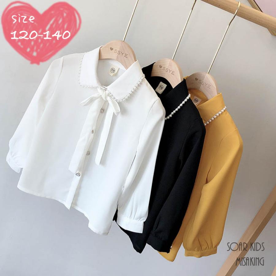 アウトレット 送料無料 パール付きブラウス 海外子供服 キッズ 女の子 ドレス フォーマル 結婚式 入学式 卒園式 Soar Gtop 18 Soar Kids 通販 Yahoo ショッピング