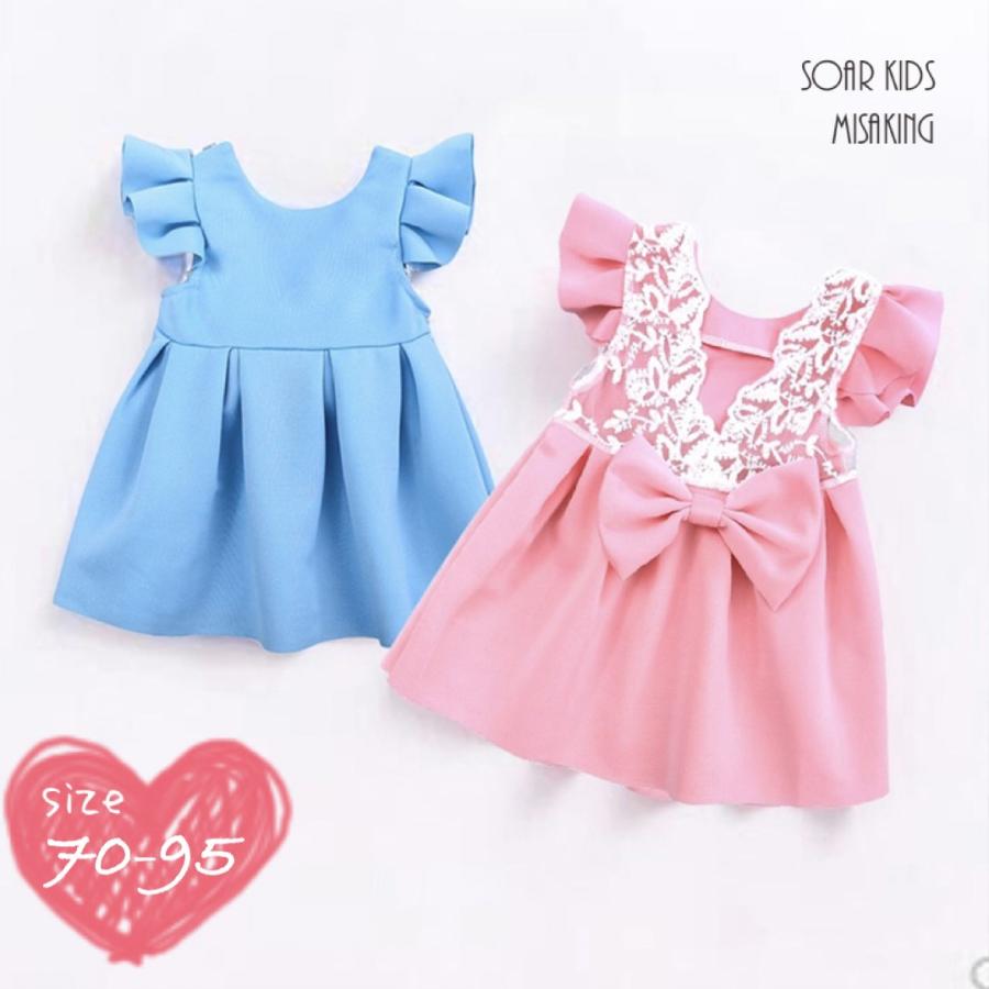 アウトレット 送料無料 バックレースリボンワンピース 海外子供服 女の子 キッズ ベビー Wan Soar Kids 通販 Yahoo ショッピング