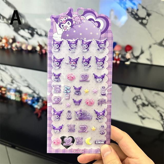 海外限定・正規品】3Dシール 透明 クリア 光沢 ぷっくり ぶくぶく