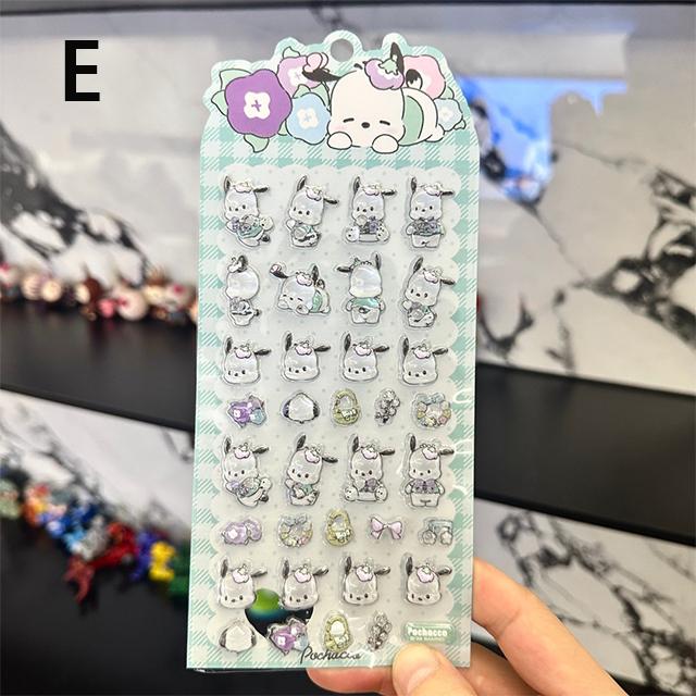 海外限定・正規品】3Dシール 透明 クリア 光沢 ぷっくり ぶくぶく