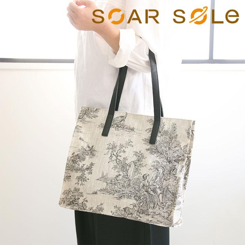 トート バッグ リネン SOAR SOLe 公式 a4対応 PVC 大容量 トート バッグ リネン SOAR SOLe 公式 a4対応 PVC 大容量