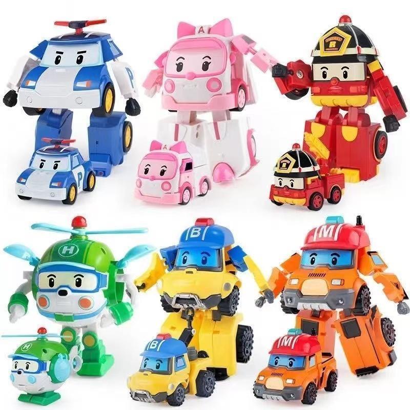 ロボカーポリー　いろいろセット Amazon.co.jp: ロボカーポリー(RobocarPoli) 4インチ 変身ロボット 4