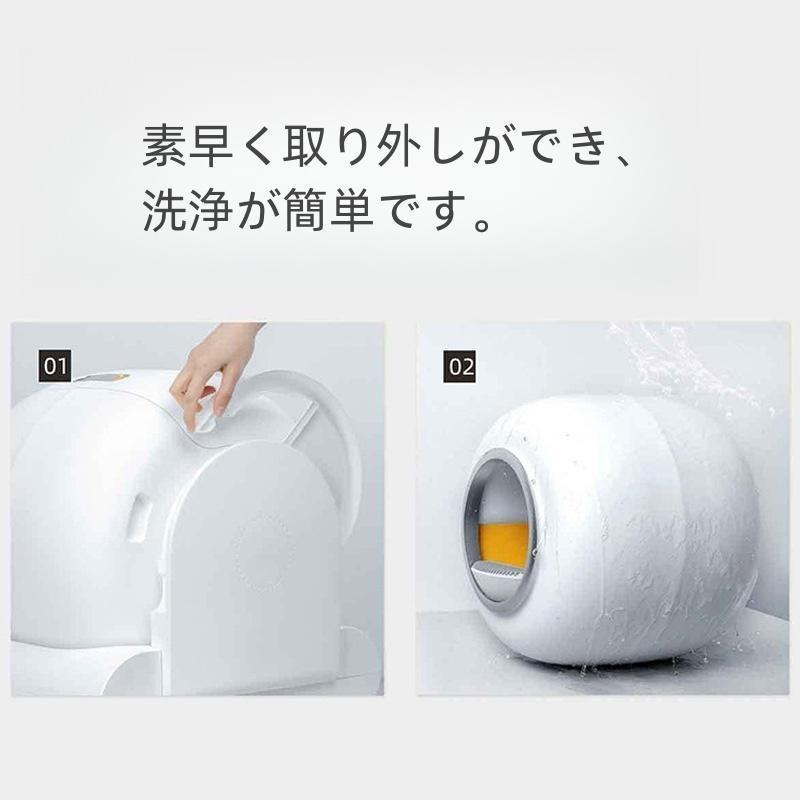 自動ネコトイレ 猫 トイレ 65L 猫用 猫トイレ 静音 清掃 重量センサー