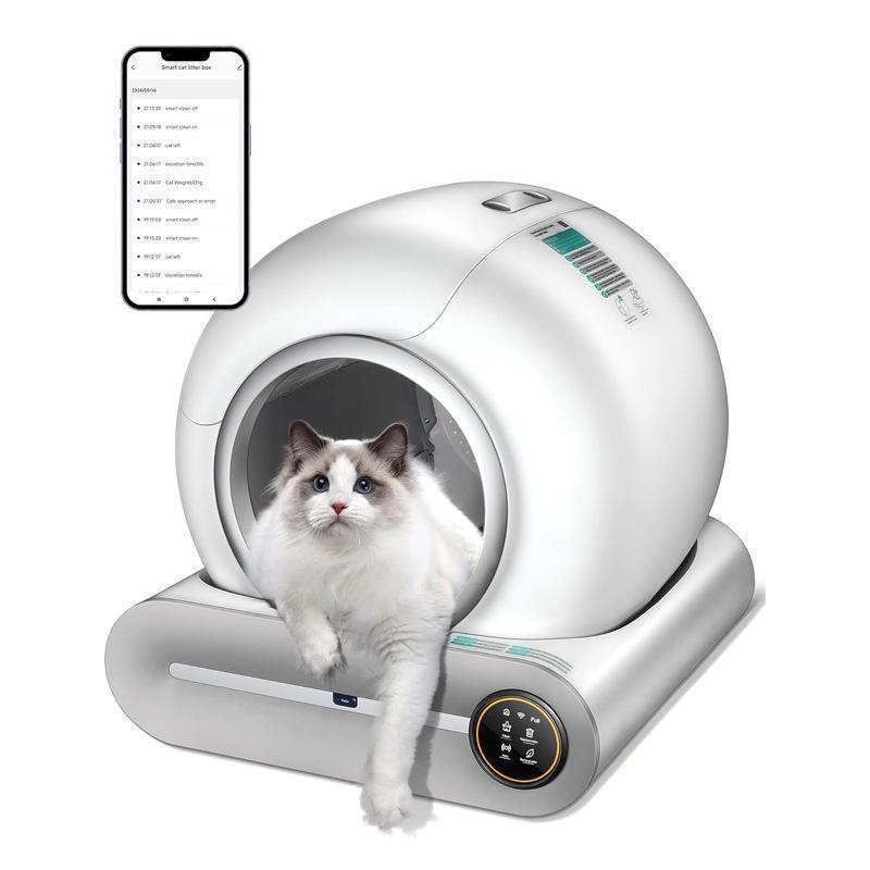 自動ネコトイレ 猫 トイレ 65L 猫用 猫トイレ 静音 清掃 重量センサー