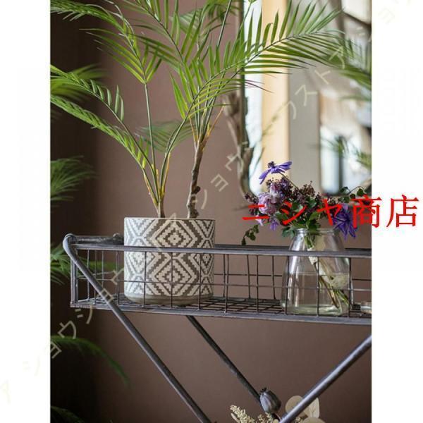 フラワースタンド アイアン 鉄製 花台 アンティーク 鉢置き台 ガーデン