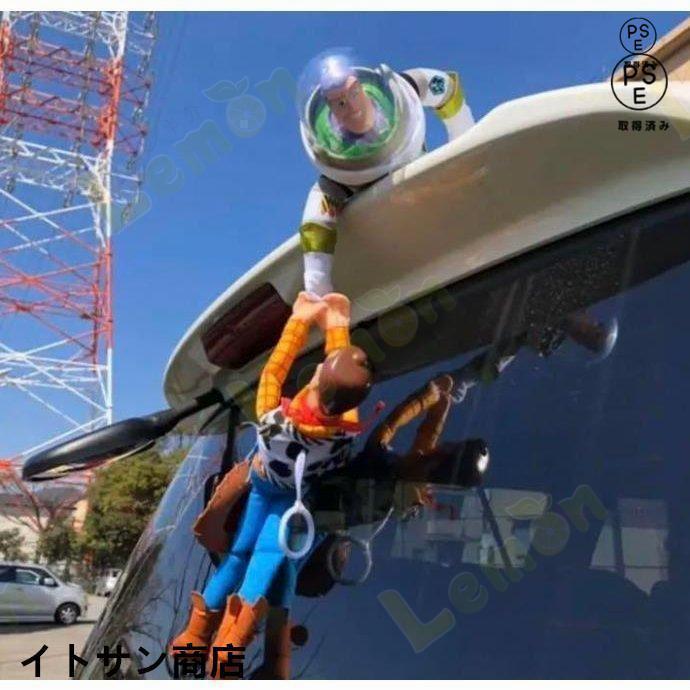 新品！トイストーリー ウッディ バズ 車ぶら下がり人形！ヘルメット