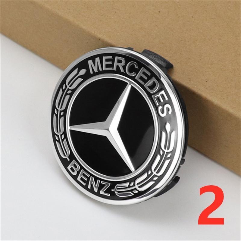 クラシツク―ベンツ車用メツキホイルキャツプ4枚の出品です Mercedes-Benz対応】75mm ホイールセンターキャップ 4個セット ベンツ