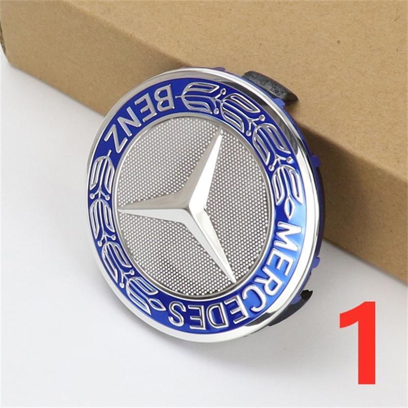 Mercedes-Benz対応】75mm ホイールセンターキャップ 4個セット ベンツ