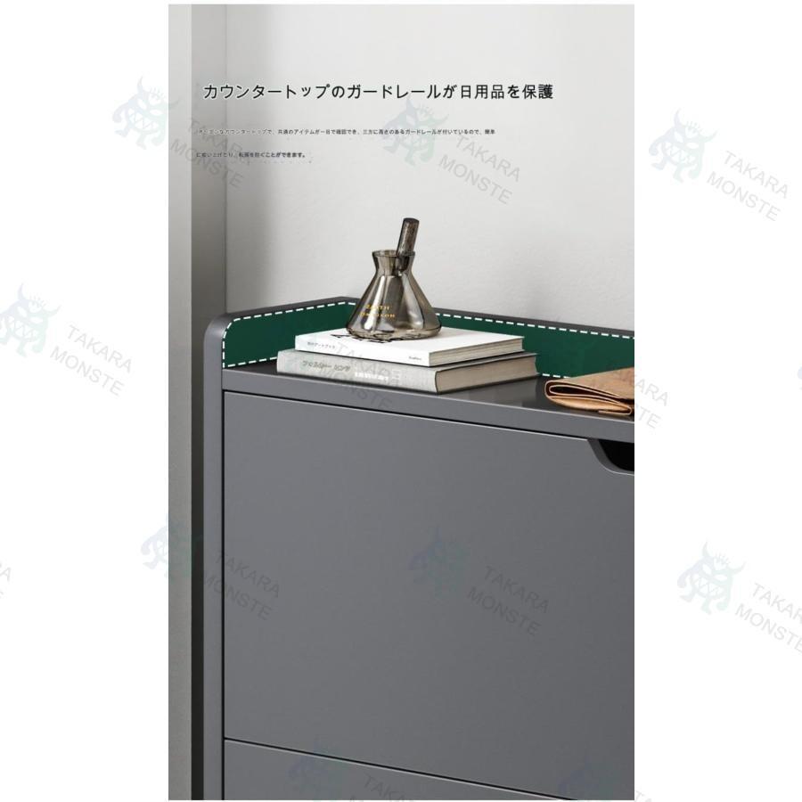 下駄箱 下駄箱 スリム シューズラック 玄関 棚 スリム 靴箱 省スペース 玄関収納 玄関ベンチ玄関、ベッドルーム、リビングルーム、アパート、無垢材の脚のための_6