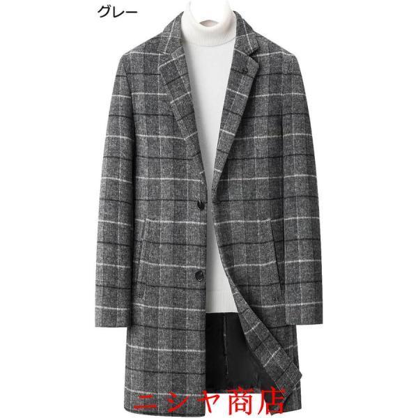 LANVIN カシミヤ チェスターコート 裏地チェック柄 ブラック メンズ