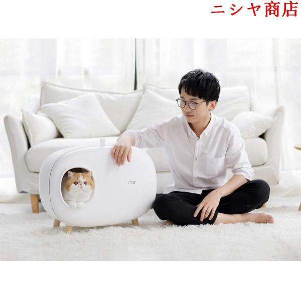 ネコトイレ 猫トイレ おしゃれ 猫用 楽ちん猫用トイレ用品猫砂散らかりにくい 人気 ペットトイレ 60×39×46cm_11