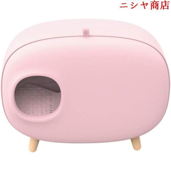 ネコトイレ 猫トイレ おしゃれ 猫用 楽ちん猫用トイレ用品猫砂散らかりにくい 人気 ペットトイレ 60×39×46cm_5
