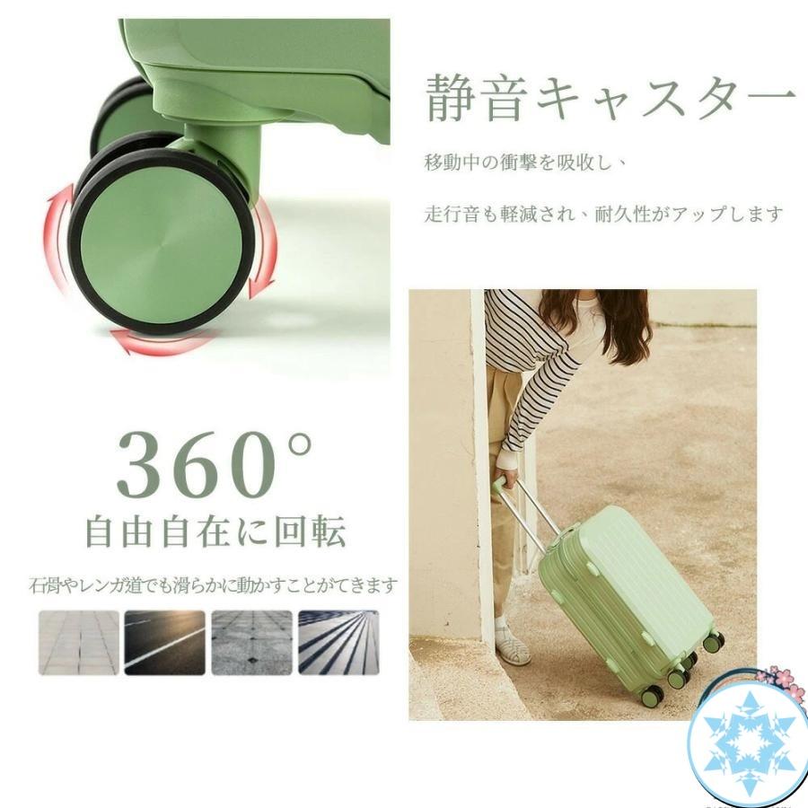スーツケース Sサイズ 機内持込 キャリーケース キャリーバッグ 軽量 かわいい オシャレ ダイヤルロック ダブルキャスター ファスナータイプ 海外の画像