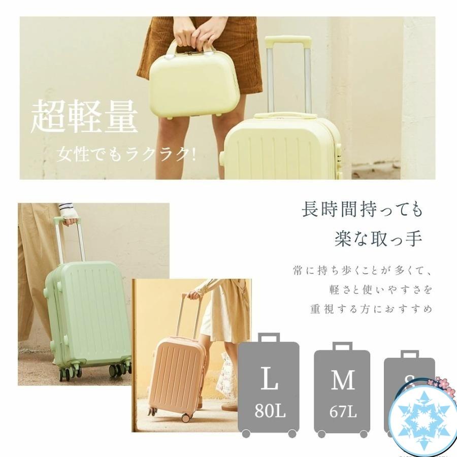 スーツケース Sサイズ 機内持込 キャリーケース キャリーバッグ 軽量 かわいい オシャレ ダイヤルロック ダブルキャスター ファスナータイプ 海外の画像