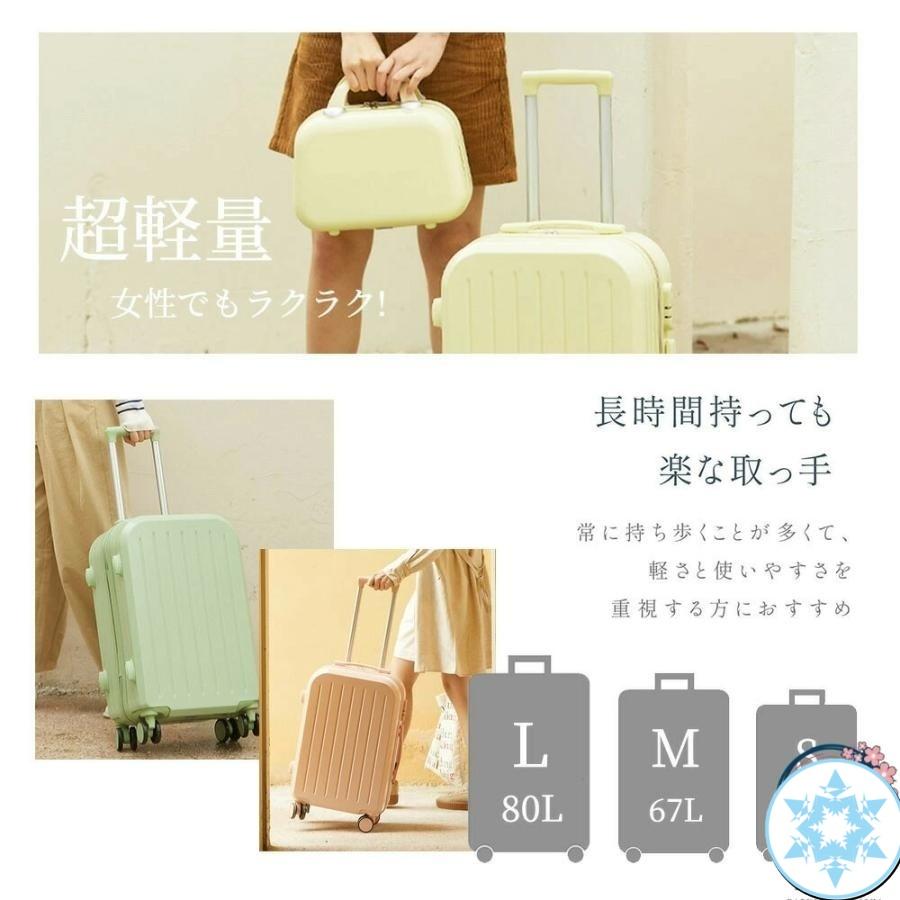 スーツケース Sサイズ 機内持込 キャリーケース キャリーバッグ 軽量 かわいい オシャレ ダイヤルロック ダブルキャスター ファスナータイプ 海外の画像