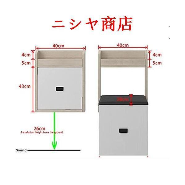 折りたたみ式壁掛け椅子スツール、折りたたみ式シャワーシート、人工皮革シート、廊下、寝室、居間、廊下で使用、最大スペースを節約、150KGを支える_4