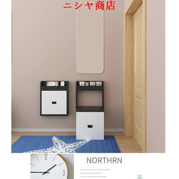 折りたたみ式壁掛け椅子スツール、折りたたみ式シャワーシート、人工皮革シート、廊下、寝室、居間、廊下で使用、最大スペースを節約、150KGを支える_5