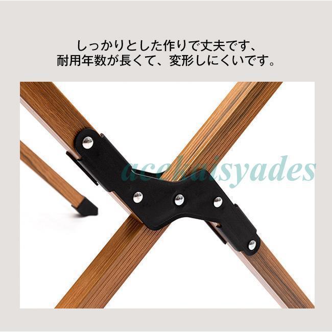 キャンプ テーブル アウトドア テーブル ロールテーブル 木製 60cm ウッド ロール テーブル 折りたた_7