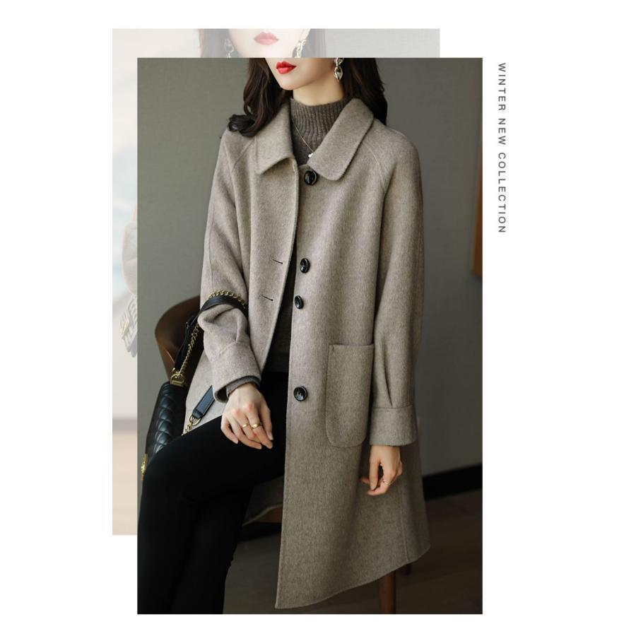 チェスターコート ロング レディース 大きいサイズ 冬 コート ミドル丈