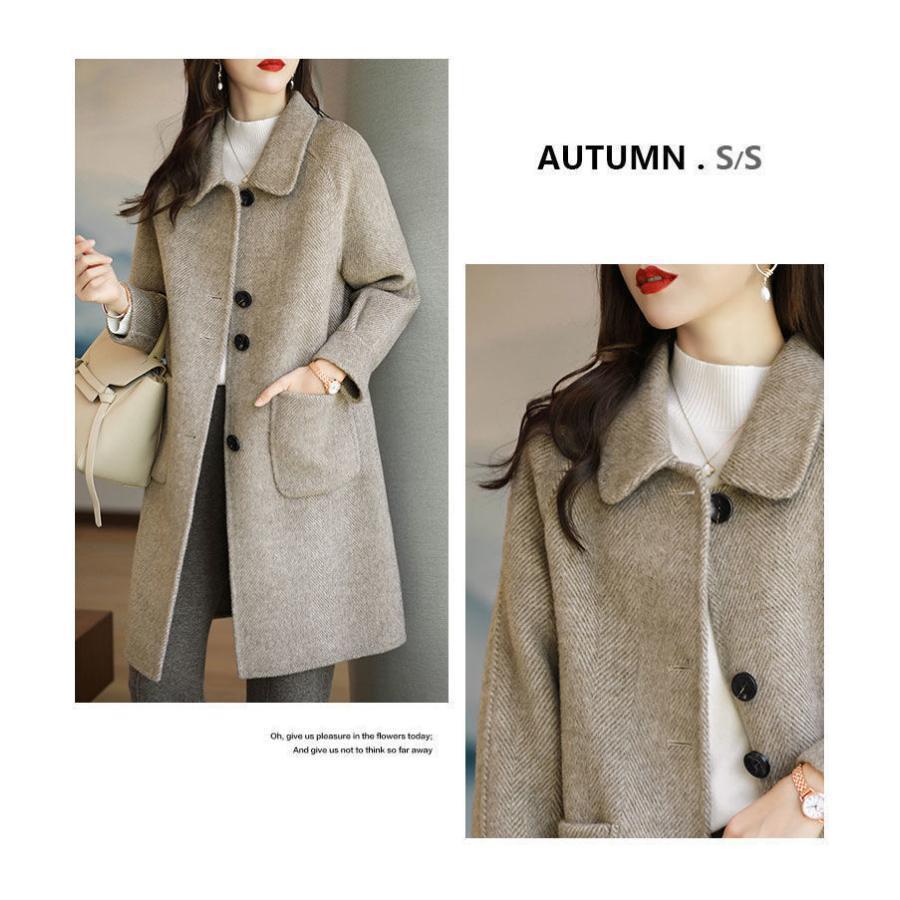 チェスターコート ロング レディース 大きいサイズ 冬 コート ミドル丈