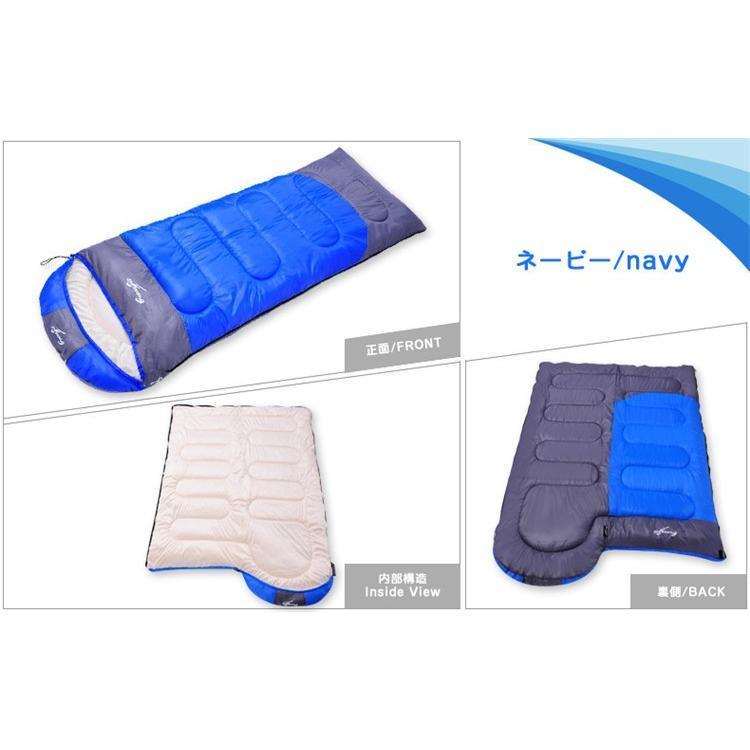 封筒型寝袋 中綿　寝袋 春夏秋冬 シュラフ 洗える スリーピングバッグ　軽量　コンパクト アウトドア キャンプ 車中泊　防災 地震対策_2