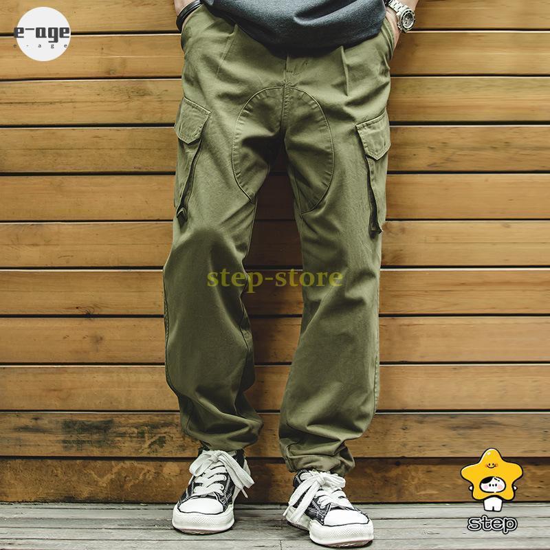 イギリス風 ヴィンテージ カーゴパンツ ミリタリー メンズ カジュアル