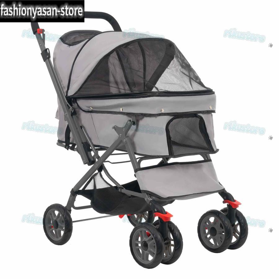 ペットカート 対面式 折りたたみ 多頭 中型犬 小型犬 猫 2way 軽量