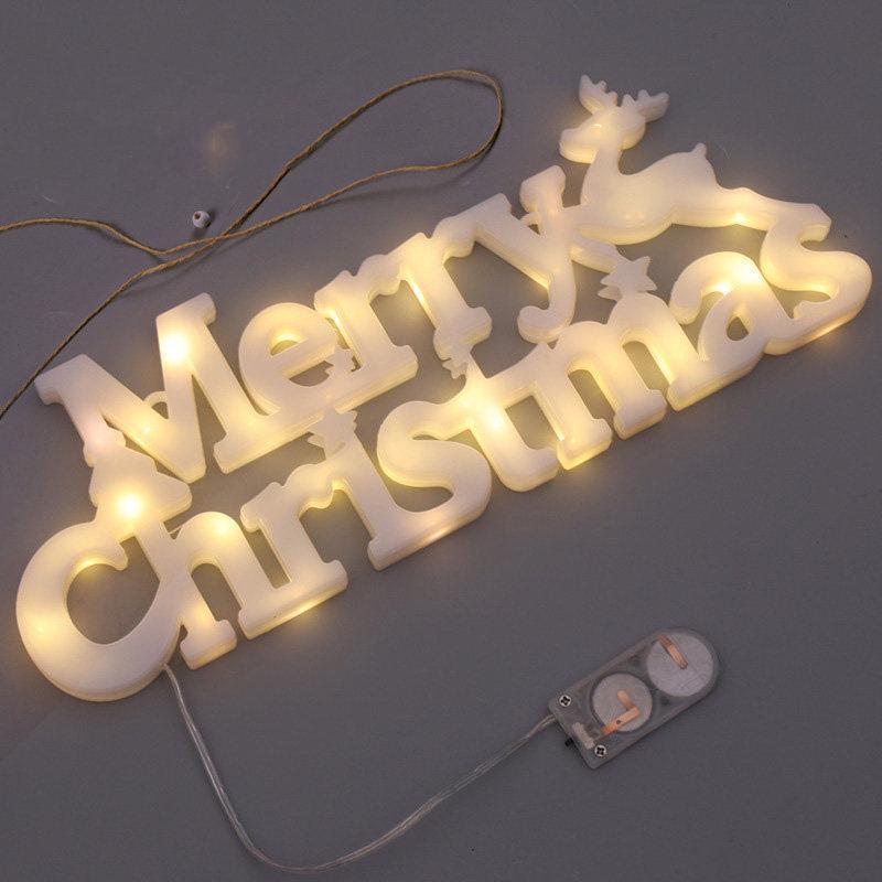 クリスマスイルミネーションライト LEDライト 電池式 アルファベット