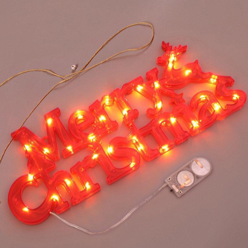 クリスマスイルミネーションライト LEDライト 電池式 アルファベット