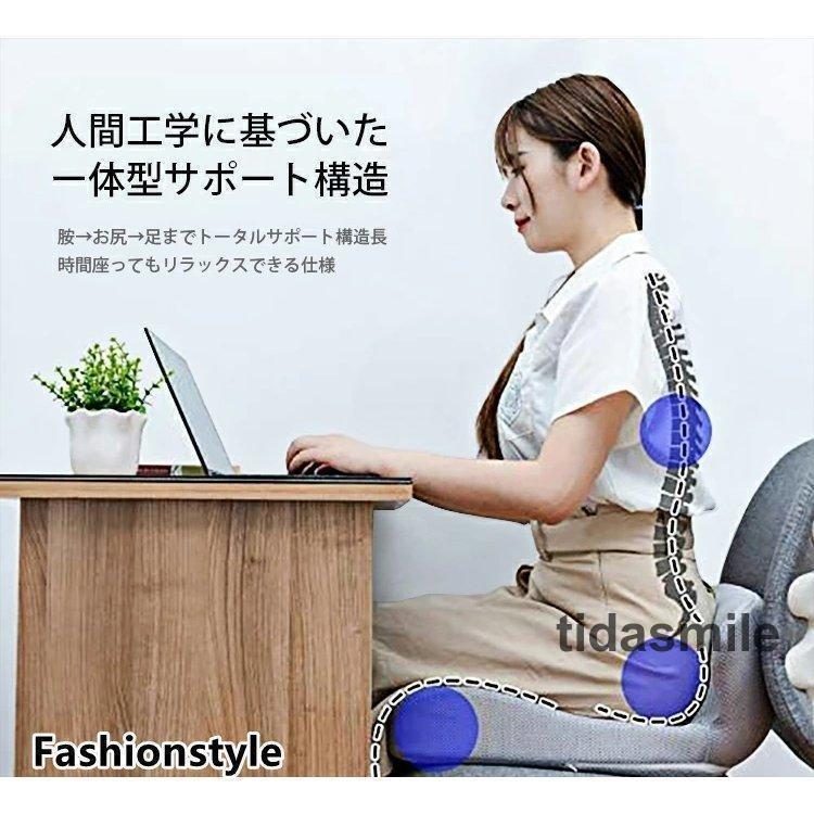 クッション 低反発 腰痛対策座布団 座椅子 体圧分散 オフィス用 デスクワーク ドライブ チェア 姿勢 産後 サポート 運転席 坐骨神経痛_3