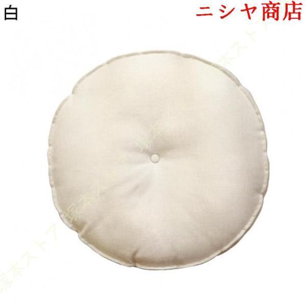 座布団 低反発 丸 座布団 クッション 座布団 おしゃれ 北欧 丸型 チェア 低反発 チェアパッド クッション 丸 フロアクッション 四角 おしゃれ 厚手 50*50cm 丸の画像