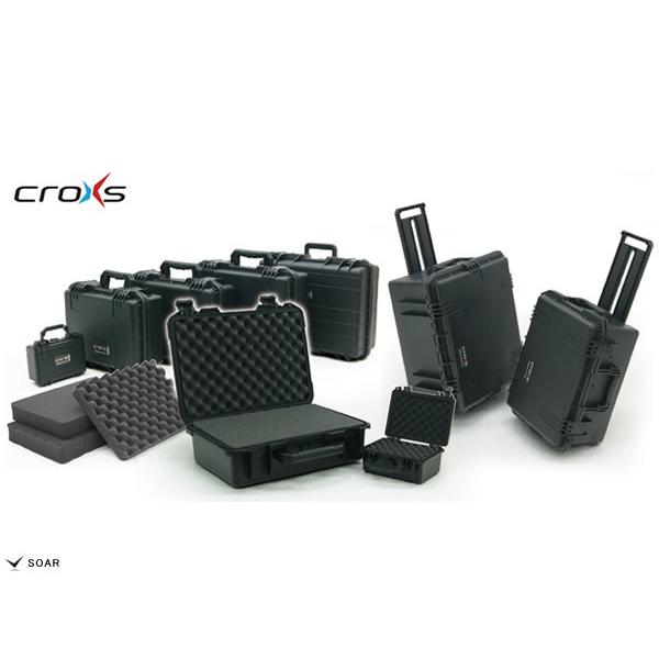 CROXS キャリーケース 57.0×41.6×28.2 空気圧自動調整　CX-series　機材ケース CX5025 照明機材・音響機材・撮影機材・楽器機材などに 【ミニスピーカースタンドセット】