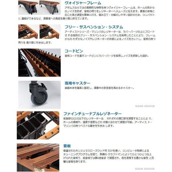 送料無料 Adams アダムス 楽器 器材 マリンバ 5 1 2オクターブ C2 16 G7 5 アーティストクラシック C2 16 G7 アーティストモデル Ad Mahc55 Soar Sound