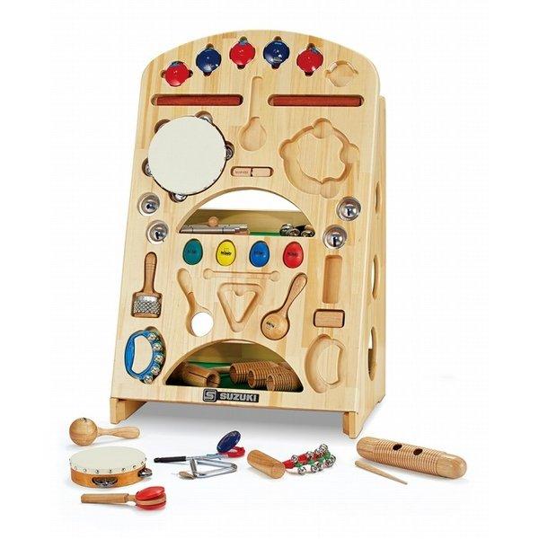 SUZUKI 幼稚園や保育園等に 打楽器セット なかよしリズムスタンドタイプ 知育楽器 NYR-02v2 教育楽器 楽器 おもちゃ 玩具 キッズ 子供 幼児用 卒園記念や寄贈に