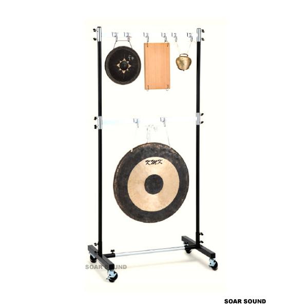 K.M.K 吊るし系パーカッション用 打楽器用 マルチハンガーラック KK-MHR800D ゴング 銅鑼 カウベル 鈴などに KMK_1