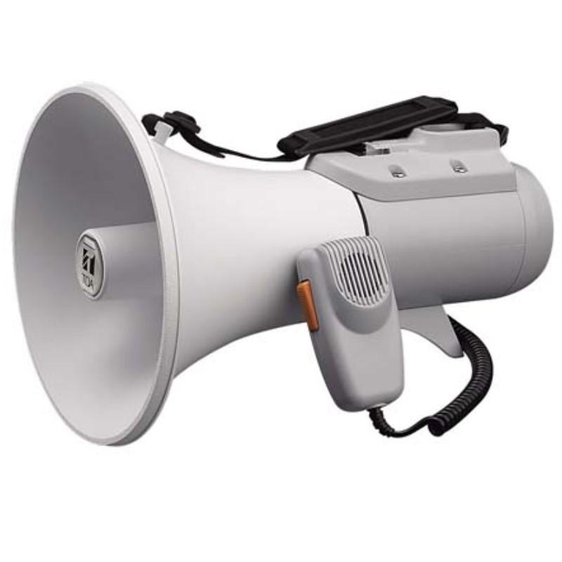 TOA ER-2115 拡声器 ショルダーメガホン マイク付 TOA 拡声器 15W メガホン マイク付き 抗菌処理 ショルダー型メガホン