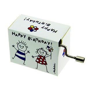 ドイツ製 手回し オルゴール MUSIC BOX ハッピーバースデー
