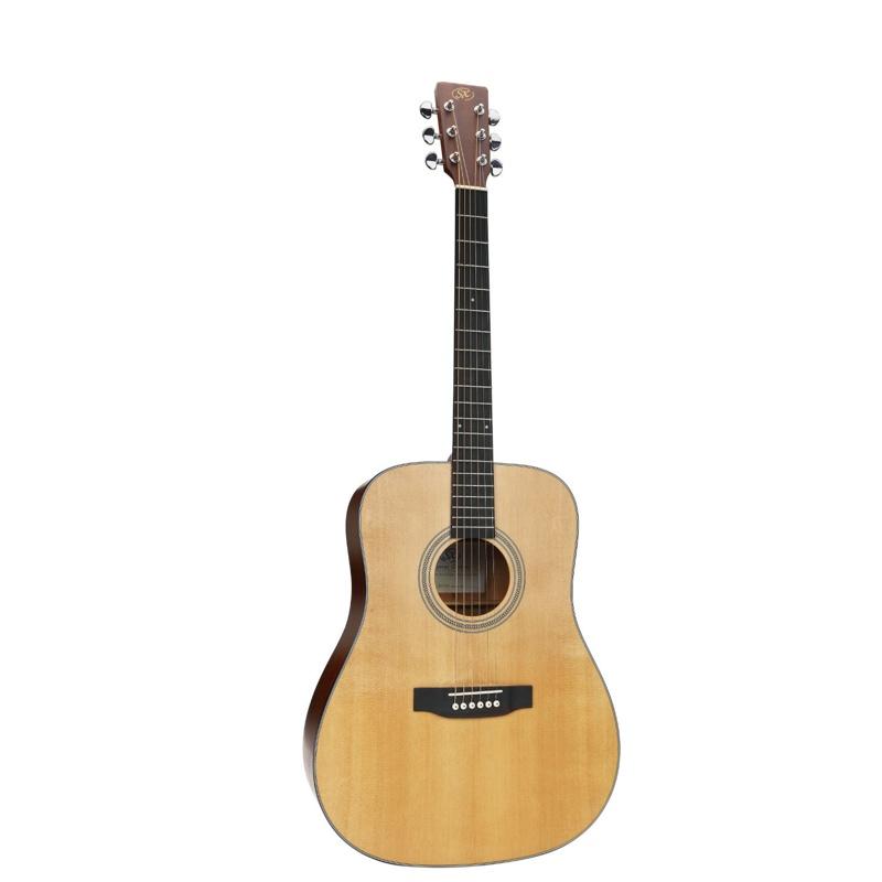 SX Guitars ピックアップ付 SD704E アコースティックギター ドレッド