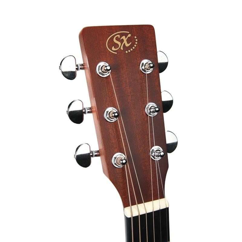 SX Guitars ピックアップ付 SD704E アコースティックギター ドレッド